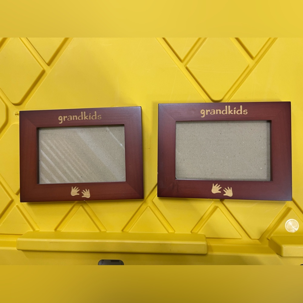 Grandchildren standing picture frames